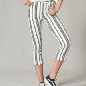 Blank Paige Striped Denim Pants M  ( 6-8 ) NWT